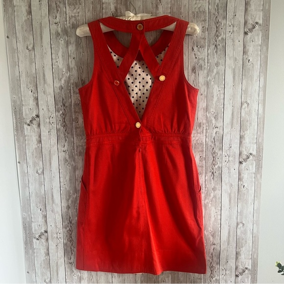 Marc By Marc Jacobs Open Back Red Mini Dress 8 - Picture 1 of 8